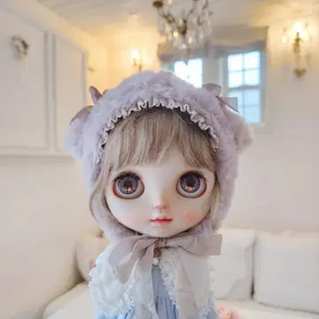네오 브라이스 네오 아이시 인형용 푹신푹신 처진 귀 모자 1개