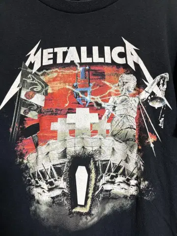 METALLICA 구제 의류 티셔츠 S 사이즈