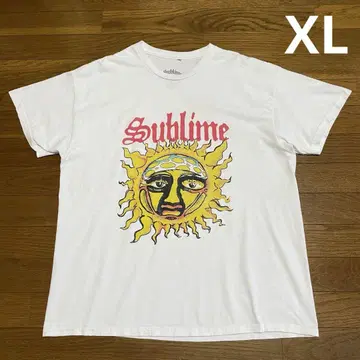 SUBLIME 태양 티셔츠 XL 화이트 코튼 서브 라임