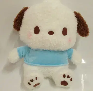 세가 유루카와 산리오 캐릭터즈 포차코 기가 점보 블루 후드티 봉제 인형