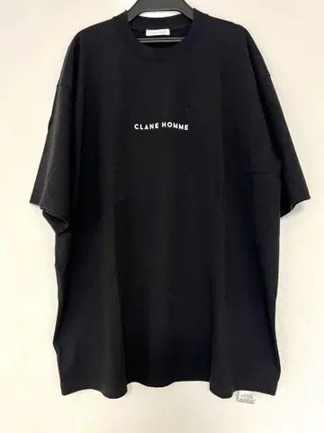 새상품급 CLANE HOMME 오버 사이즈 티셔츠 블랙 사이즈 2