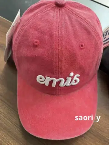 emis 빨간색 야구 모자 프리 사이즈