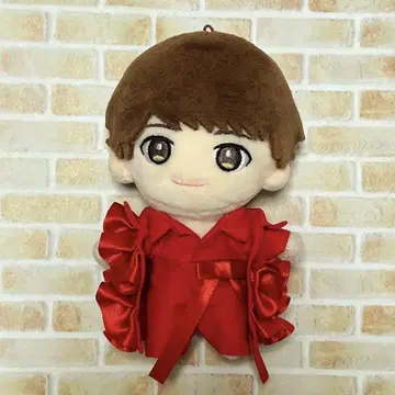치비누이 의상 봉제 인형 빨간색 프릴 리본