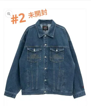 DENIM JACKET/데님 자켓 로고 자수 2XL