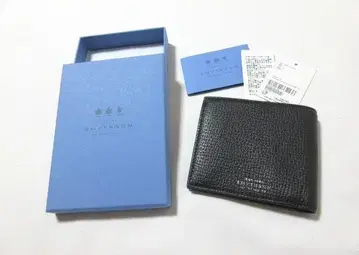 새상품 SMYTHSON 스미슨 가죽 두겹 지갑 지갑 블랙
