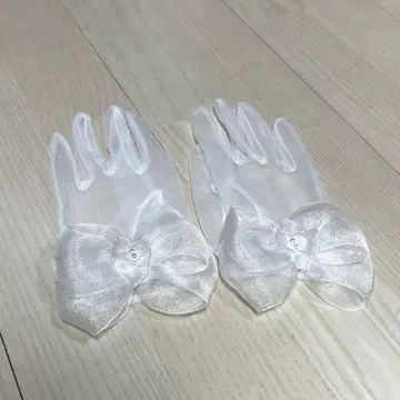타카미 브라이덜 펄 장식 리본 숏 그로브