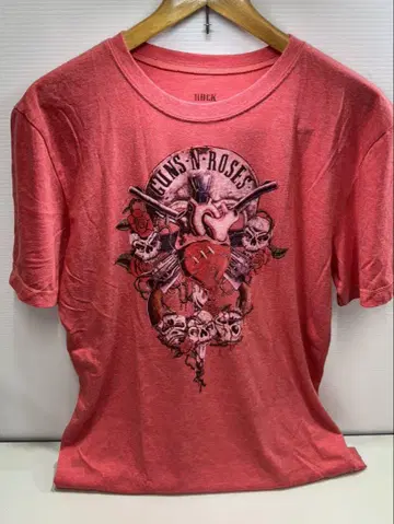 90년대 락 GUNS N' ROSES 빨간색 티셔츠 데드스탁