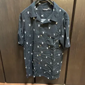 PLAYBOY 네이비 버튼 다운 셔츠 M