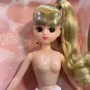 새상품 리카짱 사이드 포니테일 본체 타카라토미 옷 갈아입히기 인형 컬
