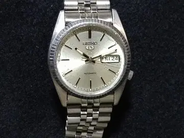 SEIKO5 세이코 파이브 자동 감기 작동 제품 시계 실버 데이트