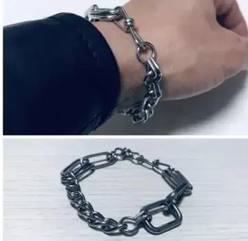 이종 체인 팔찌 21cm