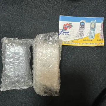 정말 녹음 재생! 그리운 피처폰 마스코트 가챠 블랙 화이트