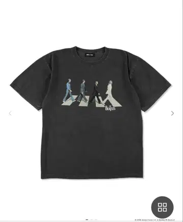 윈드앤씨 비틀즈 공식 콜라보 티셔츠 M 택 포함 새상품 Black