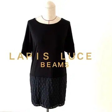 LAPIS LUCE 빔즈 블랙 반팔 튜닉