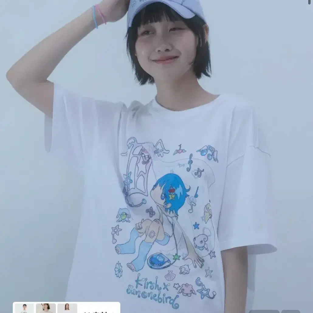 ★KIRSH★ Kirsh X Sun One Bird Main Graphic Big Oversized T- KIRSH | 키르시 Kirsh X Sunonebird Main Graphic Big Oversized