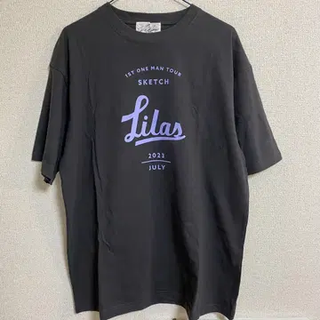 M YOASOBI 이쿠타 리라 Lilas 티셔츠 Sketch BLACK
