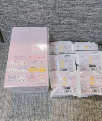 치이카와 산리오 시크릿 헤어 클립 1BOX 장미 6개 총 16개