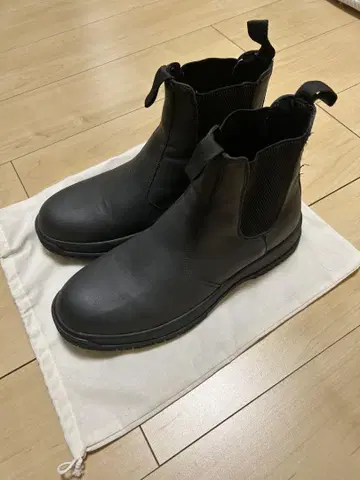 자라 블랙 사이드 고어 부츠 42 27cm