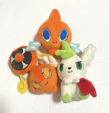 로토무 셰이미 포켓몬 센터 한정 포케돌 봉제 인형 3개 세트