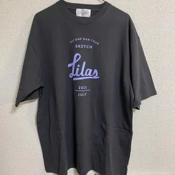 L YOASOBI 리라 리라 Lilas 티셔츠 Sketch BLACK
