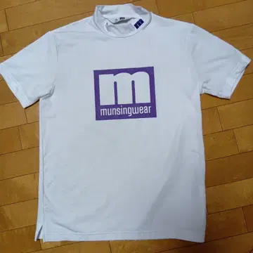 munsingwear 하이넥 티셔츠 화이트