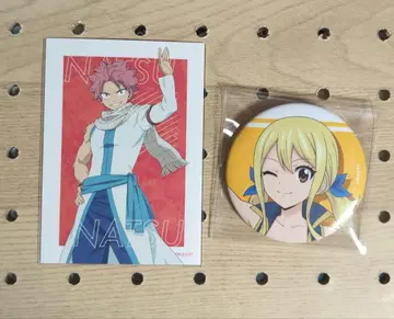 FAIRYTAIL 나츠 포토 카드 루시 캔뱃지