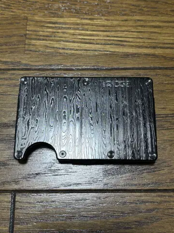 The Ridge Wallet 블랙 다마스커스