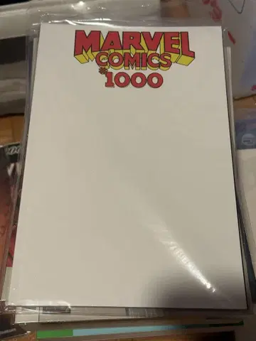 마블 코믹스 #1000 화이트 페이퍼 마블