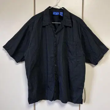 00s Ocean Pacific 오픈 카라 셔츠 블랙 검정 오픈 카라 M