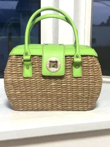 kate spade 바스켓백 그린/베이지