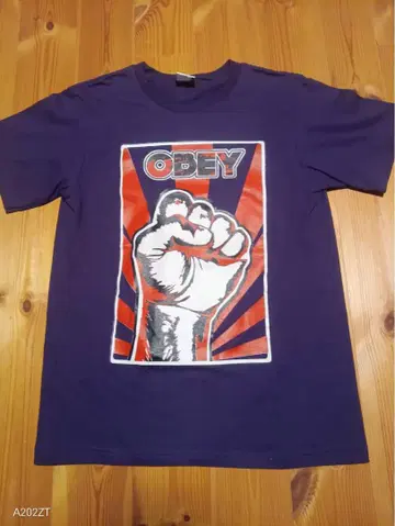 OBEY LEGLIZE IT 양면 프린트 티셔츠 퍼플