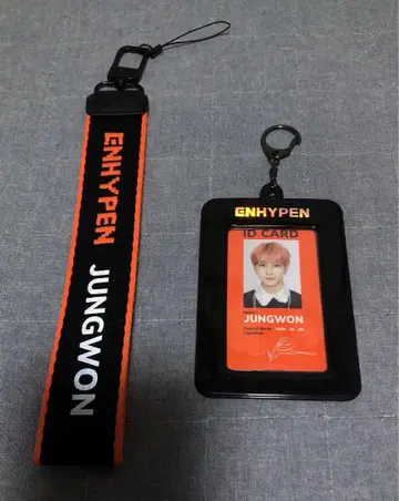 ENHYPEN 정원 ID 카드와 스트랩 세트