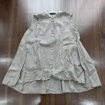 미즈이로 인드 린넨 A 라인 슬리브리스