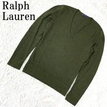 Ralph Lauren 랄프 로렌 V넥 니트 그린 M B9369