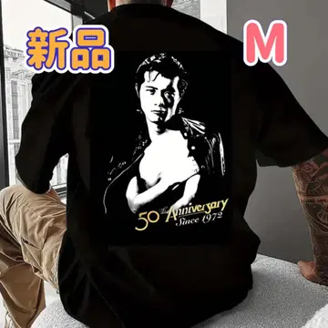 새상품 야자와 에이요시 50주년 기념 블랙 티셔츠 M 사이즈