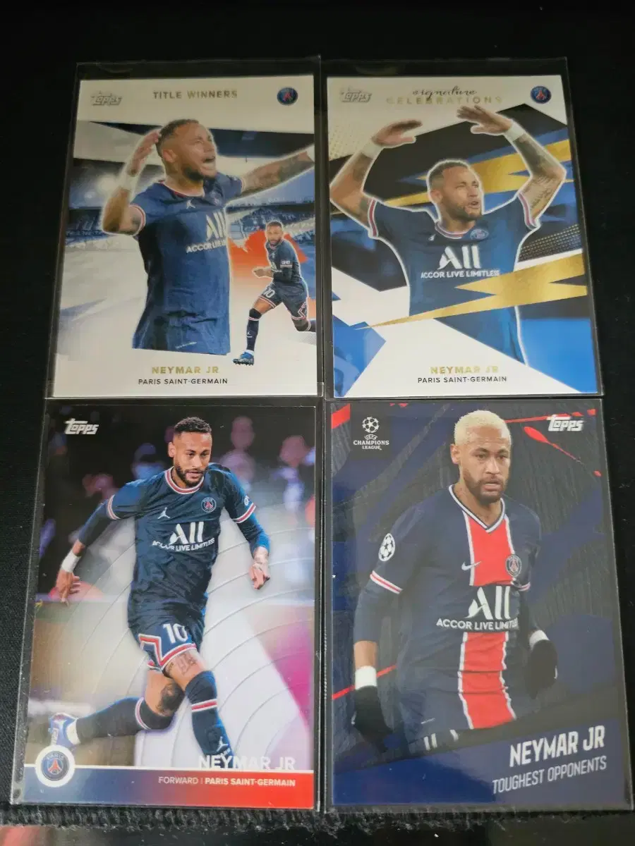 탑스,파니니 등 PSG 네이마르 축구카드 8장일괄 -076-