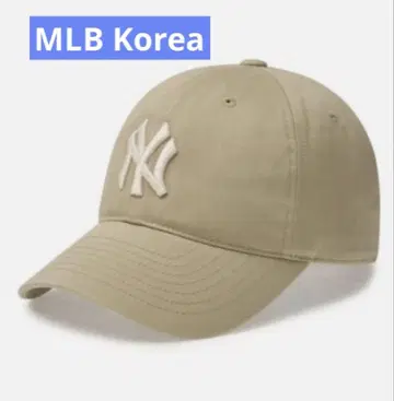 MLB Korea N-COVER 양키스 야구 모자 베이지