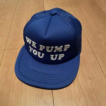 파랑 메쉬 캡 WE PUMP YOU UP