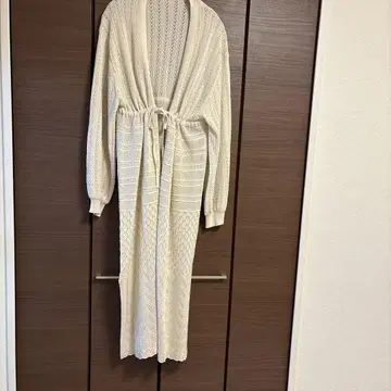 롱 원피스 긴팔 아이보리