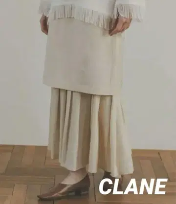 택 포함 새상품 클라네 CLANE 3WAY 롱 스커트 프릴 스커트