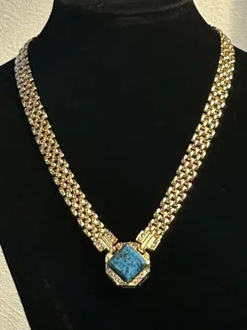 터콰이즈 골드 목걸이 VINTAGE