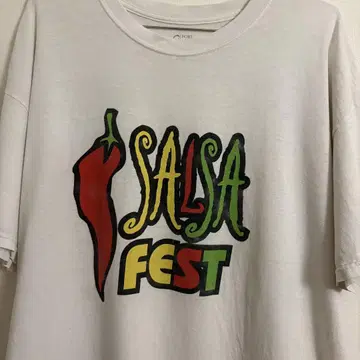 구제 의류-90년대 그래픽 티셔츠 Salsa Fest