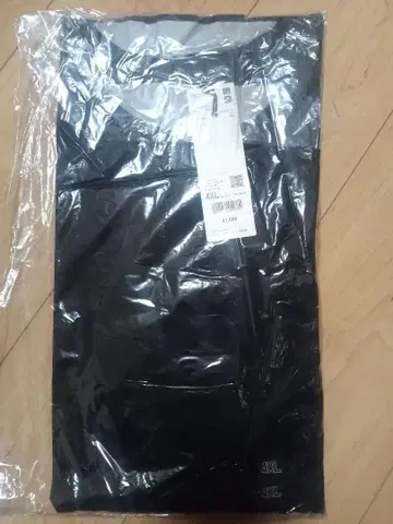 +J 수피마 코튼 릴랙스 핏 크루 T 블랙 4XL