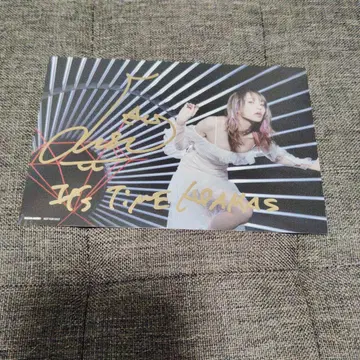 LiSA 친필 사인 엽서 굿즈 빨간색 함정 ADAMAS
