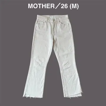 MOTHER 마더 데님 인사이드 크롭 단계 플레어 내추럴 M