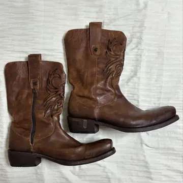 웨스턴 부츠 브라운 sancho boots 약 30cm