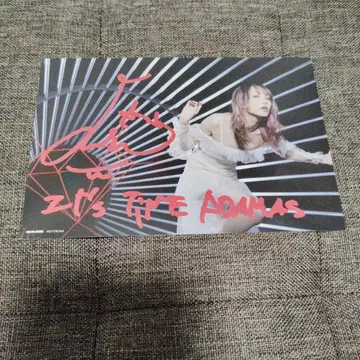 LiSA 친필 사인 엽서 굿즈 빨간색 함정 ADAMAS