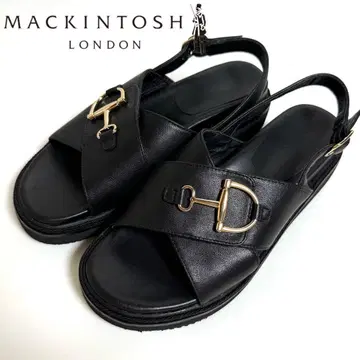 MACKINTOSH LONDON 백 스트랩 샌들 블랙 23.5cm