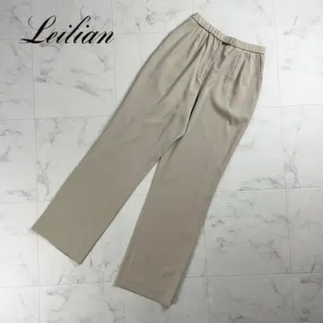 새상품급 Leilian 스트레이트 팬츠 베이지 사이즈 9*RC1391