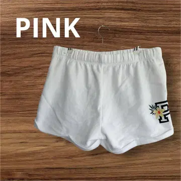 PINK 화이트 숏 팬츠 속기모